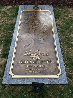 George Jones' grave. Photo Credit: Miles Barker